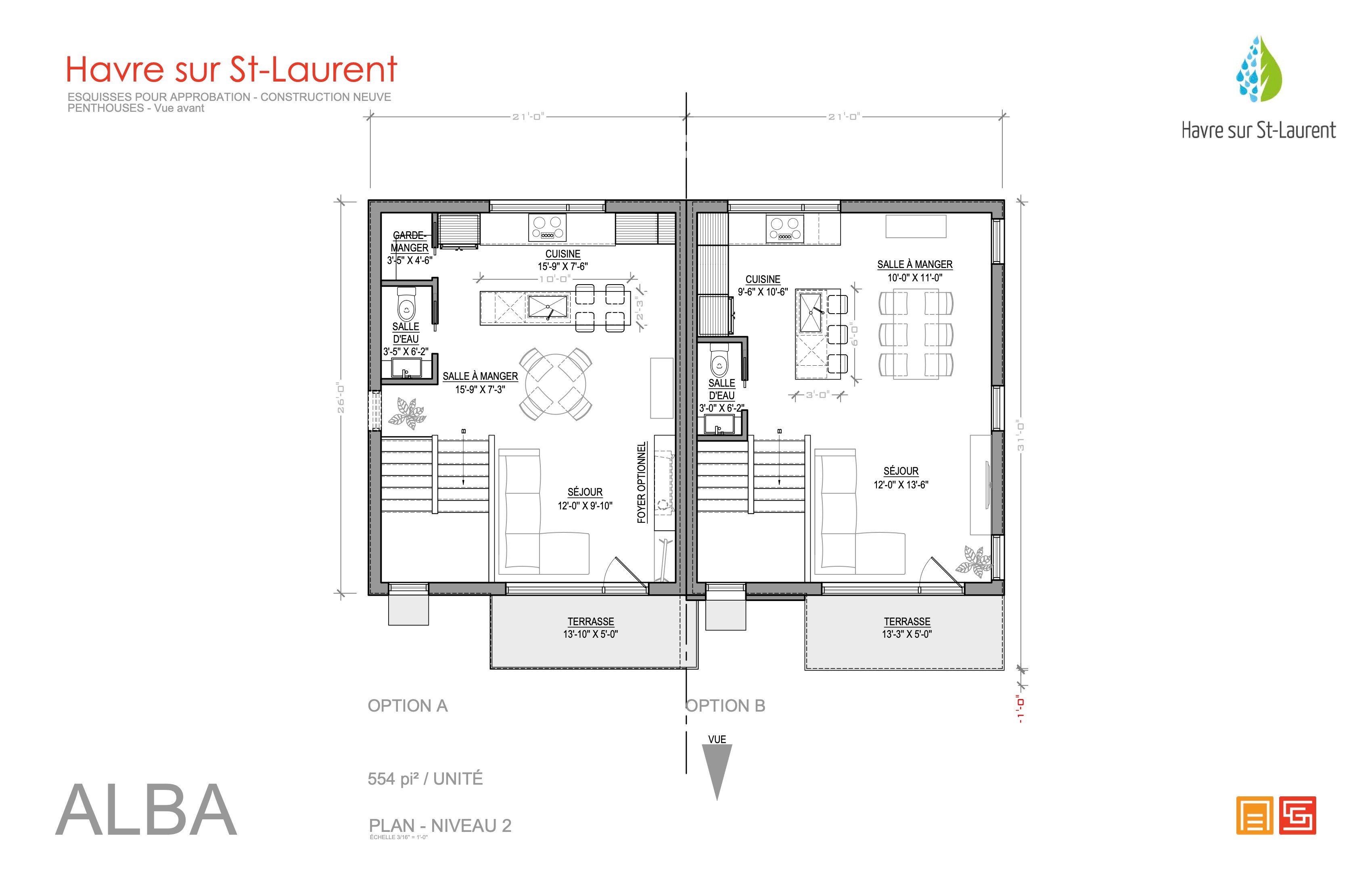 Plan de présentation Alba Penthouse étage