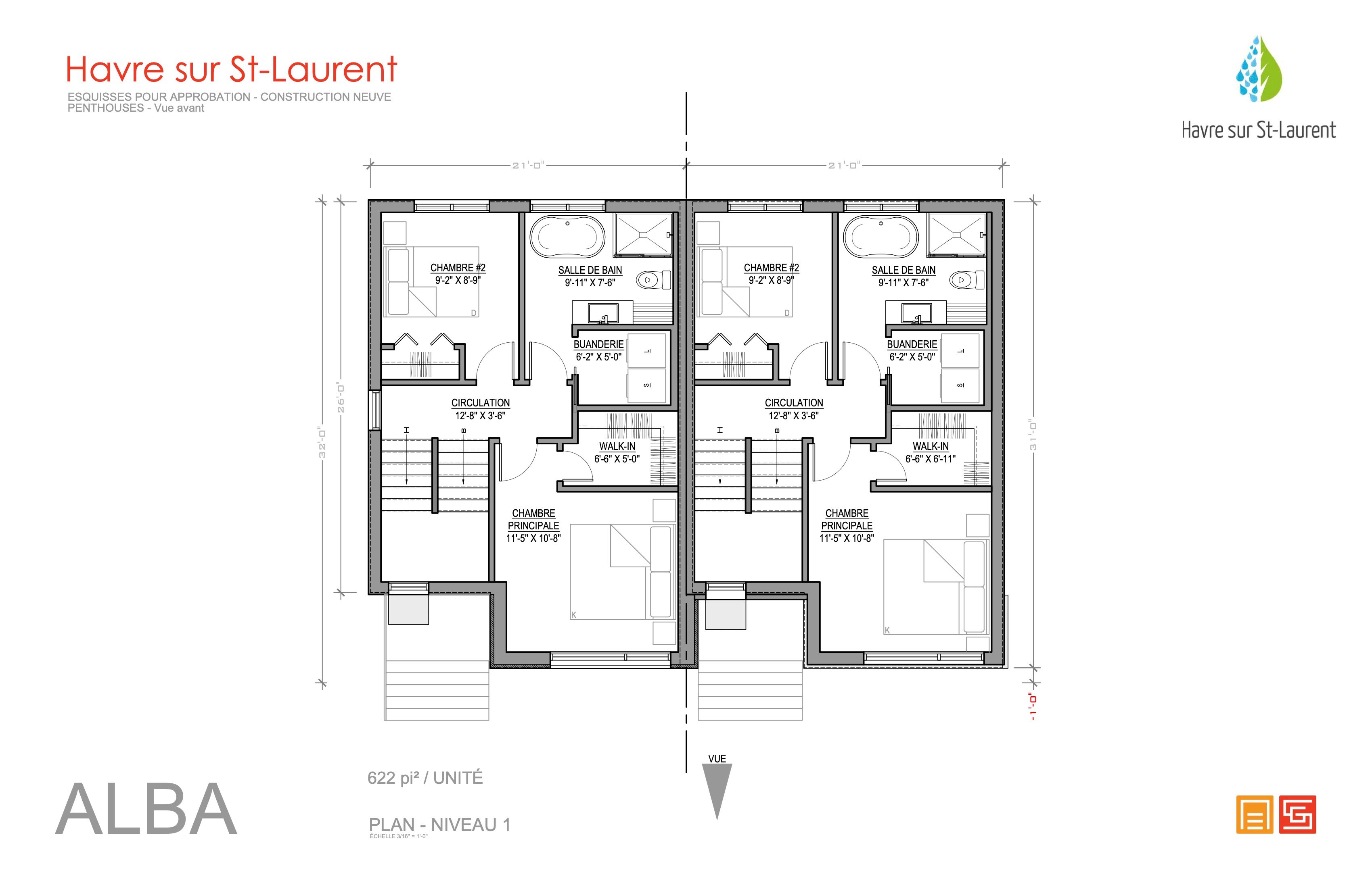 Plan de présentation Alba Penthouse rdc