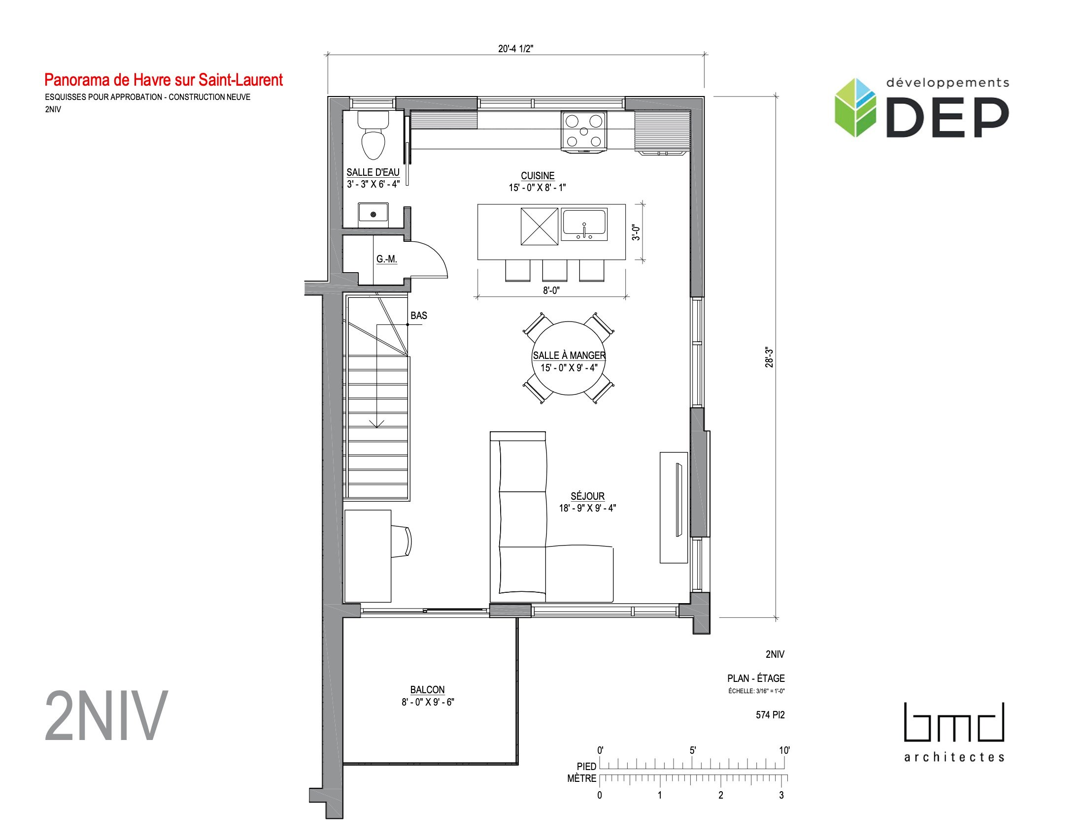 Plans client maisons de ville Vista A_2NIV PRÉSENTATION PLAN ÉTAGE 2021-11-15-1