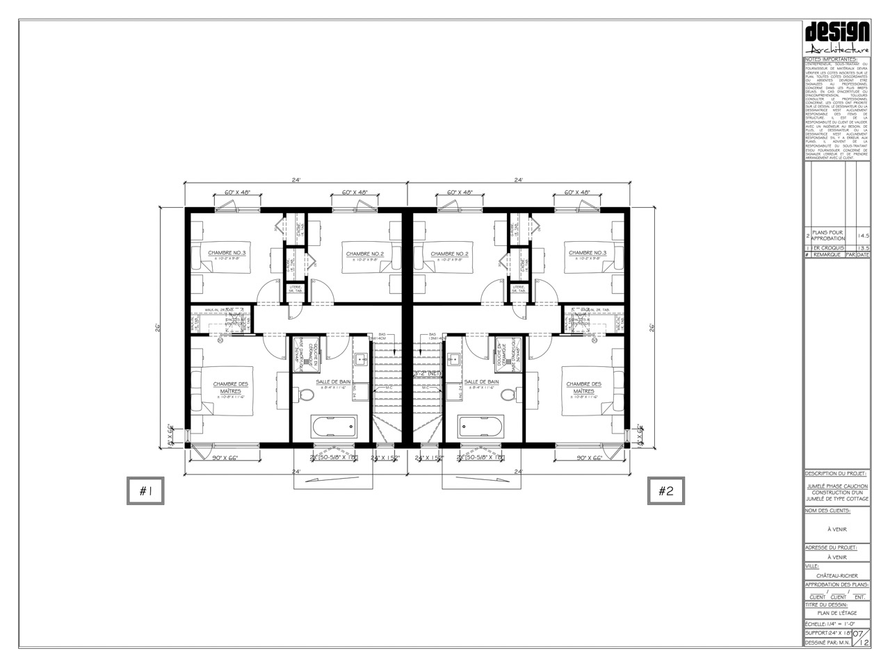 Plan de présentation Orléan 24 x 26  étage – grande taille