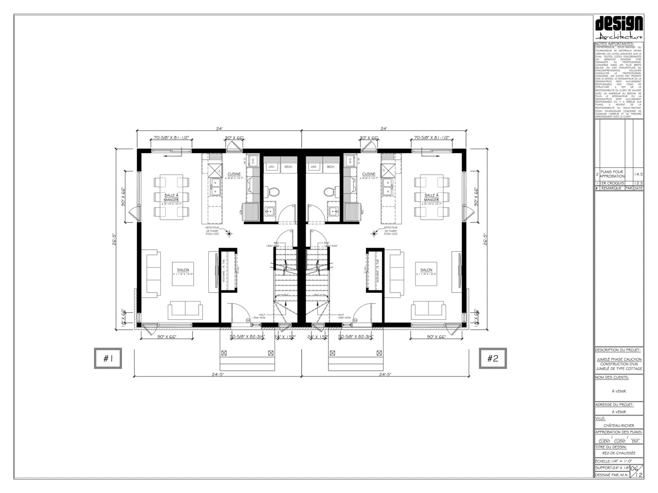 Plan de présentation Orléan 24 x 26  copie rdc – grande taille