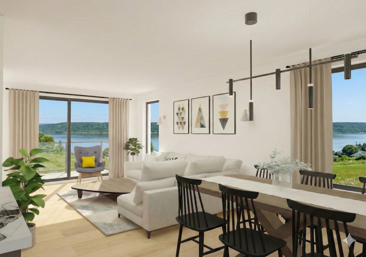 Vue des maisons de ville  – grande taille